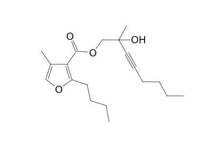 2-Hydroxy-2-methyloct-3-ynyl 2-Butyl-4-methylfuran-3-carboxylate