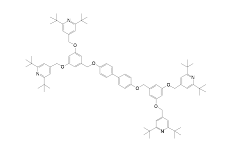 4-[[3-[[4-[4-[3,5-bis[(2,6-ditert-butyl-4-pyridyl)methoxy]benzyl]oxyphenyl]phenoxy]methyl]-5-[(2,6-ditert-butyl-4-pyridyl)methoxy]phenoxy]methyl]-2,6-ditert-butyl-pyridine