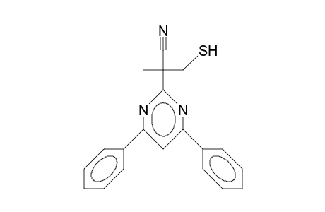 1-(1-Cyano-1-mercaptomethyl-ethyl)-3,5-diphenyl-pyrimidine