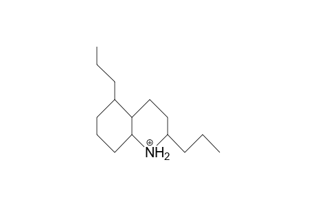 (2.alpha.,4a.beta.,5.beta.,8a.beta.)-2,5-Dipropyl-decahydro-quinolinium cation
