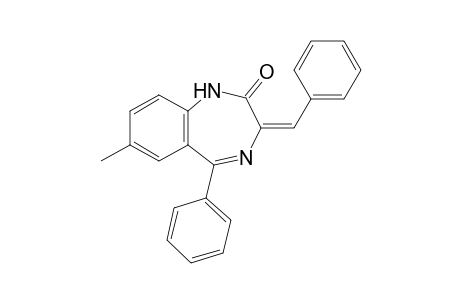 3-Benzylidene-2,3-dihydro-7-methyl-5-phenyl-1H-1,4-benzodiazepin-2-one