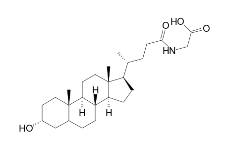 2-[[(4R)-4-[(3R,8R,9S,10S,13R,14S,17R)-10,13-dimethyl-3-oxidanyl-2,3,4,5,6,7,8,9,11,12,14,15,16,17-tetradecahydro-1H-cyclopenta[a]phenanthren-17-yl]pentanoyl]amino]ethanoic acid