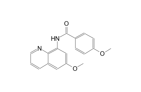 benzamide, 4-methoxy-N-(6-methoxy-8-quinolinyl)-