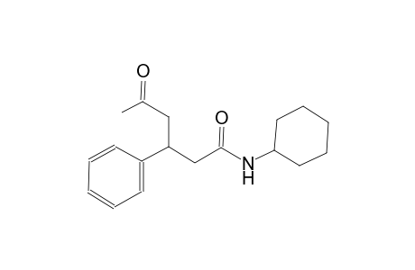 N-cyclohexyl-5-oxo-3-phenylhexanamide