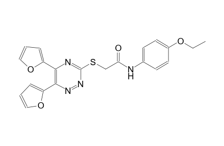 acetamide, 2-[[5,6-di(2-furanyl)-1,2,4-triazin-3-yl]thio]-N-(4-ethoxyphenyl)-