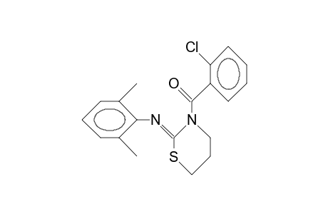N-(3-[2-Chloro-benzoyl]-tetrahydro-1,3-thiazin-2-ylidene)-2,6-xylidine