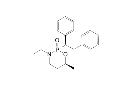 (S)-(2u,6l,1'u)-2-(1',2'-Diphenylethyl)-3-(1-methylethyl)-6-methyl-1,3,2-oxazaphosphorinane-2-oxide