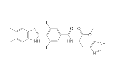 4-(5,6-dimethyl-1H-benzo[d]imidazol-2-yl)-3,5-diiodobenzoyl His Dev.