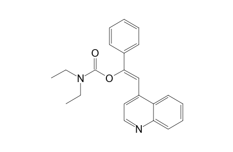 (Z)-1-N,N-Diethylcarbamoyloxy-1-phenyl-2-(4"-quinolyl)ethene