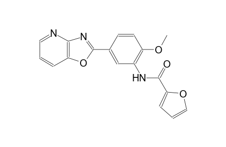 N-(2-methoxy-5-[1,3]oxazolo[4,5-b]pyridin-2-ylphenyl)-2-furamide