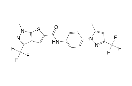 1H-thieno[2,3-c]pyrazole-5-carboxamide, 1-methyl-N-[4-[5-methyl-3-(trifluoromethyl)-1H-pyrazol-1-yl]phenyl]-3-(trifluoromethyl)-