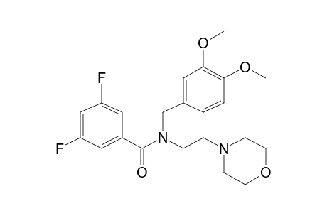 N-(3,4-Dimethoxybenzyl)-3,5-difluoro-N-(2-morpholinoethyl)benzamide