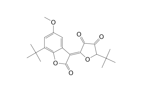2(3H)-Benzofuranone, 7-(1,1-dimethylethyl)-3-[5-(1,1-dimethylethyl)-3,4-dioxo-2(3H)-furanylidene]-5-methoxy-, (E)-(.+-.)-