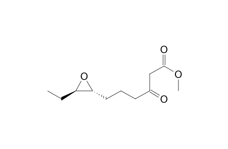 Oxiranehexanoic acid, 3-ethyl-.beta.-oxo-, methyl ester, trans-