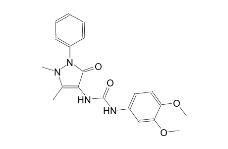 urea, N-(2,3-dihydro-1,5-dimethyl-3-oxo-2-phenyl-1H-pyrazol-4-yl)-N'-(3,4-dimethoxyphenyl)-
