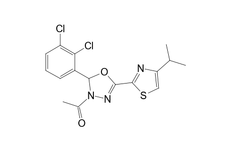1-(5-(4-Isopropylthiazol-2-yl)-2-(2,3-dichlorophenyl)-1,3,4-oxadiazol-3(2H)-yl)ethanone