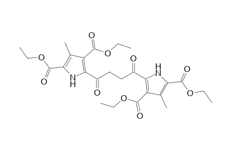 5-[4-(3,5-dicarbethoxy-4-methyl-1H-pyrrol-2-yl)-4-keto-butanoyl]-3-methyl-1H-pyrrole-2,4-dicarboxylic acid diethyl ester