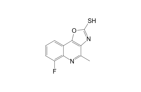 2-Mercapto-6-fluoro-4-methyloxazolo[4,5-c]quinoline
