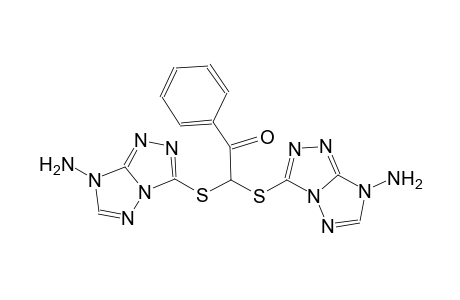 2,2-bis[(7-amino-7H-[1,2,4]triazolo[4,3-b][1,2,4]triazol-3-yl)sulfanyl]-1-phenylethanone