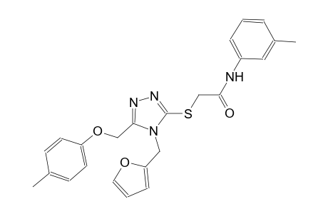 2-({4-(2-furylmethyl)-5-[(4-methylphenoxy)methyl]-4H-1,2,4-triazol-3-yl}sulfanyl)-N-(3-methylphenyl)acetamide
