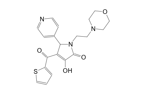 3-hydroxy-1-[2-(4-morpholinyl)ethyl]-5-(4-pyridinyl)-4-(2-thienylcarbonyl)-1,5-dihydro-2H-pyrrol-2-one