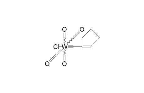 trans-Tetracarbonyl-chloro-(1-cyclopentenyl-carbyne)-tungsten