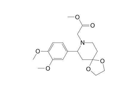 1,4-Dioxa-8-azaspiro[4.5]decane-8-acetic acid, 7-(3,4-dimethoxyphenyl)-, methyl ester