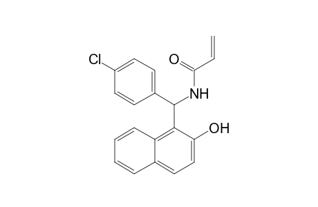 1-[.alpha.-[N-(2'-Propenoyl)amino]-(p-chlorobenzyl)]-naphthalen-2-ol