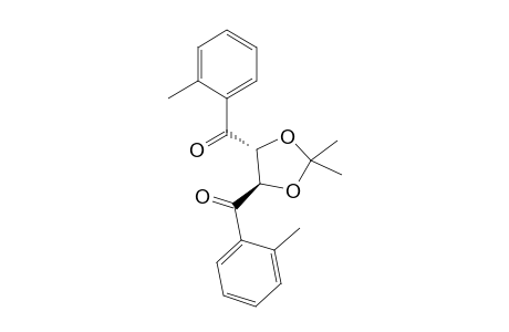 [(4R,5R)-2,2-Dimethyl-5-(2-methylbenzoyl)-1,3-dioxolan-4-yl](2-methylphenyl)methanone