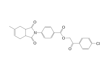 2-(4-chlorophenyl)-2-oxoethyl 4-(5-methyl-1,3-dioxo-1,3,3a,4,7,7a-hexahydro-2H-isoindol-2-yl)benzoate