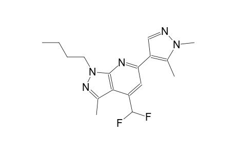 1-butyl-4-(difluoromethyl)-6-(1,5-dimethyl-1H-pyrazol-4-yl)-3-methyl-1H-pyrazolo[3,4-b]pyridine