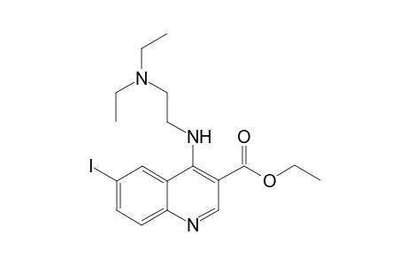 Ethyl 4-[N-(diethylamino)ethyl]amino-6-iodoquinoline-3-carboxylate