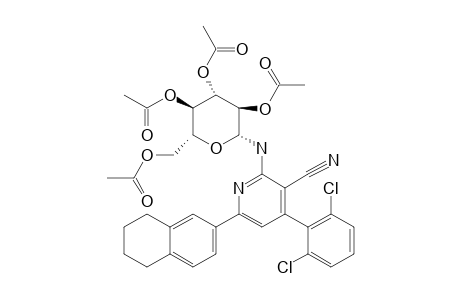 4-(2,6-DICHLOROPHENYL)-6-(1,2,3,4-TETRAHYDRONAPHTHALEN-6-YL)-2-(2',3',4',6'-TETRA-O-ACETYL-BETA-D-GLUCOPYRANOSYL-IMINO)-PYRIDINE-3-CARBONITRILE