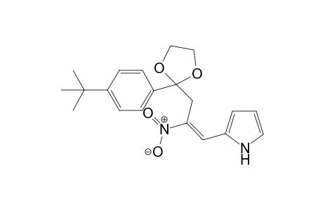 (E)-2-(3-(2-(4-tert-butylphenyl)-1,3-dioxolan-2-yl)-2-nitroprop-1-enyl)-1H-pyrrole