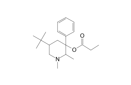 (5-tert-butyl-1,2-dimethyl-3-phenyl-3-piperidyl) propanoate