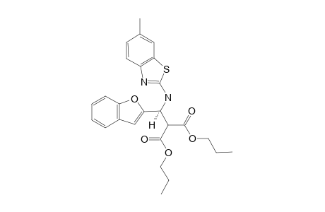 DIPROPYL-2-[BENZOFURAN-2-YL-[(6-METHYLBENZO-[D]-THIAZOL-2-YL)-AMINO]-METHYL]-MALONATE