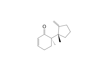 (6R)-6-methyl-6-[(1S)-1-methyl-2-methylene-cyclopentyl]cyclohex-2-en-1-one