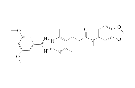 [1,2,4]triazolo[1,5-a]pyrimidine-6-propanamide, N-(1,3-benzodioxol-5-yl)-2-(3,5-dimethoxyphenyl)-5,7-dimethyl-