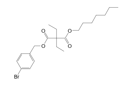 Diethylmalonic acid, 4-bromobenzyl heptyl ester