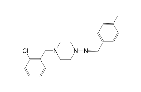 1-piperazinamine, 4-[(2-chlorophenyl)methyl]-N-[(Z)-(4-methylphenyl)methylidene]-
