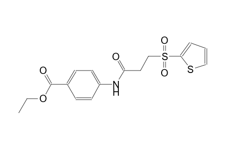 benzoic acid, 4-[[1-oxo-3-(2-thienylsulfonyl)propyl]amino]-, ethyl ester