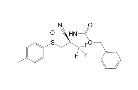 (Rs,2R)-3-(p-Tolylsulfinyl)-2-trifluoromethyl-2-N-(benzyloxycarbonylamido)propanenitrile