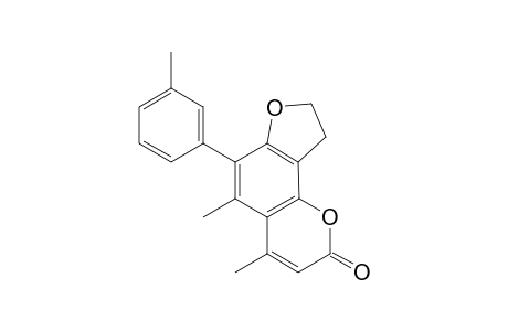 4,5-Dimethyl-6-m-tolyl-8,9-dihydrofuro[2,3-h]chromen-2-one