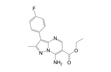 pyrazolo[1,5-a]pyrimidine-6-carboxylic acid, 7-amino-3-(4-fluorophenyl)-2-methyl-, ethyl ester