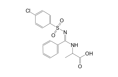 N-[(E)-{[(4-chlorophenyl)sulfonyl]imino}(phenyl)methyl]alanine