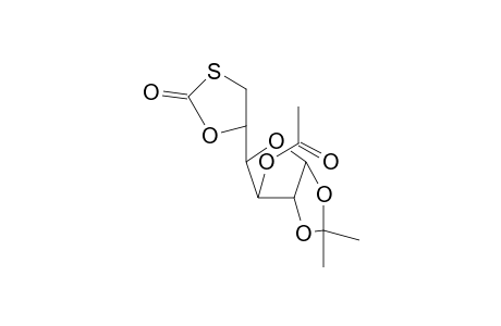 3-O-Acetyl-5,6-O,S-carbonyl-1,2-isopropylidene-6-thio-,beta.L-idofuranose