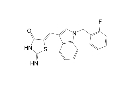5-[1-(2-Fluoro-benzyl)-1H-indol-3-ylmethylene]-2-imino-thiazolidin-4-one