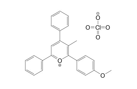 4,6-diphenyl-2-(p-methoxyphenyl)-3-methylpyrylium perchlorate