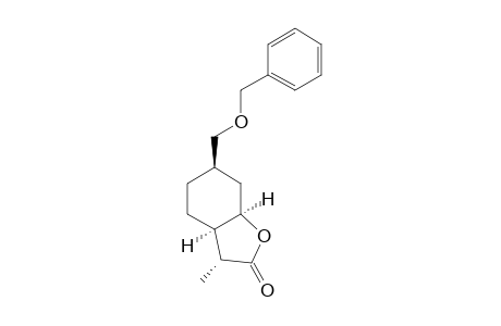 (3R,3aR,6R,7aR)-6-Benzyloxymethyl-3-methyl-hexahydro-benzofuran-2-one