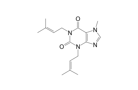 1,3-DI-(3-METHYLBUT-2-ENYL)-7-METHYL-XANTHINE